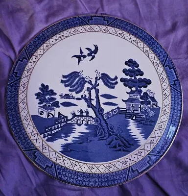 Buy Royal Doulton Booths 1981 'Real Old Willow' Cake Plate 11 .  Unused. • 20£