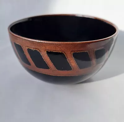 Buy Stig Lindberg Unique Tenmoku Bowl Ceramic Bowl Swedish Gustavsberg MCM Vintage • 125£