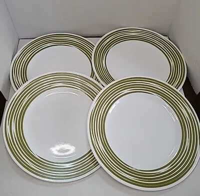 Buy 4 Corelle Strokes Of Color Brushed Green Dinner Plate 10.5  Minor Crazing  • 27.95£