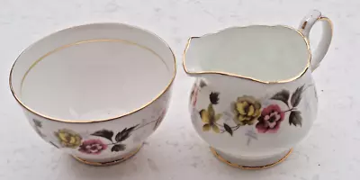 Buy Vintage Duchess ROMANCE Bone China Milk Jug & Sugar Bowl Made In England • 9.95£