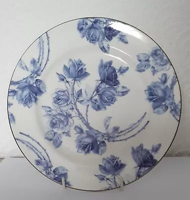 Buy One Aynsley Salad Plate - Elizabeth Rose Blue Pattern  20.5Cm • 2.49£