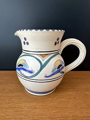 Buy Honiton Pottery Art Deco Ceramic Hand Painted Sunrise Medium Jug • 14£