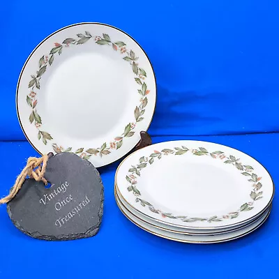 Buy Noritake GLENLEAF 6660 * 4 X DESSERT PLATES Leaves & Berries * Vintage 1960s VGC • 9.94£