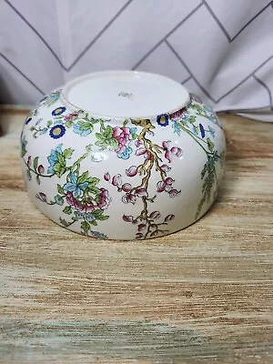 Buy Antique Aynsley China Indian Tree Hand Painted Serving Salad Mixing Bowl 8  • 93.18£