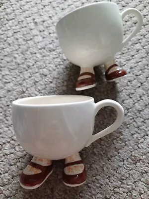 Buy 2x Carltonware Cups With Feet • 1.99£