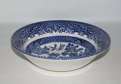 Buy Churchill China Co. WILLOW Blue/White Cereal Bowl (England) • 6.64£