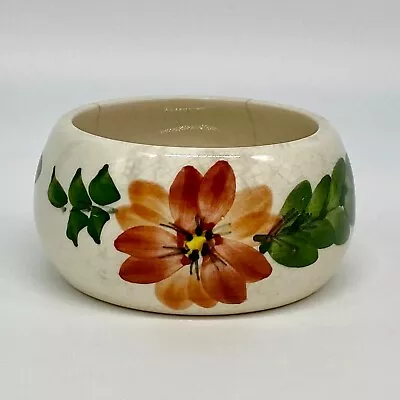 Buy Vintage Toni Raymond Pottery Handpainted Floral Open Salt Condiment Dish Pot • 20.53£