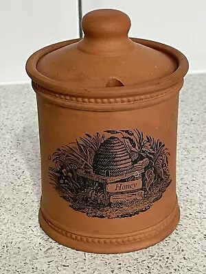 Buy Fulham Pottery Terracotta Honey Jar & Lid • 14.99£