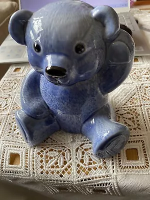 Buy WADE  Large Blue Teddy Bear Money Box • 10£