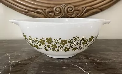 Buy VTG Pyrex Crazy Daisy 2.5QT Spring Blossom Cinderella Handled Mixing Bowl #443 • 23.30£