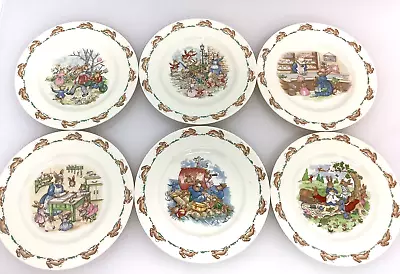 Buy 6 X Bunnykins 1936 Royal Doulton Fine Bone China Tea Plates 16.5cm Diameter  BO2 • 19.99£