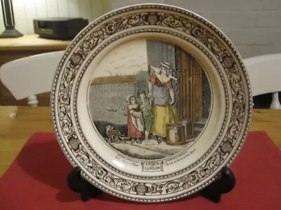 Buy Adams Pottery – “Cries Of London” – Milk Below Maids - 10'' (25cm) Dinner Plate • 6.95£