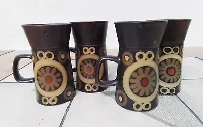 Buy Denby Arabesque 4 X Coffee Mugs Tea Mugs Vintage Tableware • 19.99£