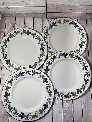 Buy Royal Doulton Burgundy Side Plates Dessert Plate - Vintage China 20cm Set Of 4 • 9.99£