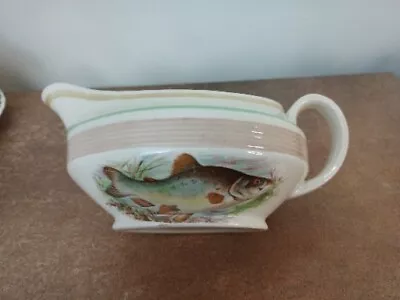 Buy Vintage, Woods Ivory Ware, Art Deco 'Fish Series' Gravy Or Sauce Boat • 6.95£