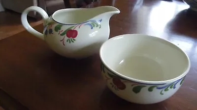 Buy Poole Pottery Hand Painted Dorset Fruit, Dansons & Plums - Milk Jug & Sugar Bowl • 12.90£