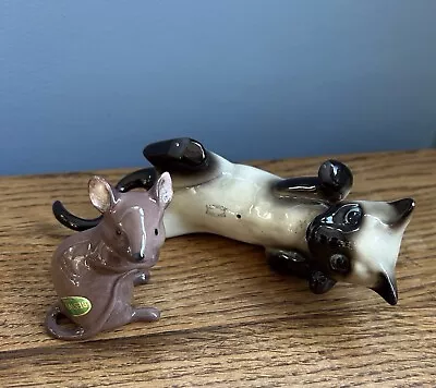 Buy Vintage Beswick Climbing Siamese Cat And Mouse Mid Century • 59.99£