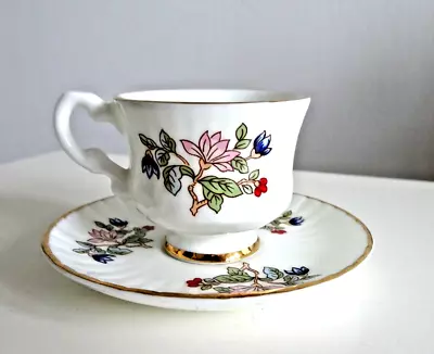 Buy Royal Tara Galway Fine Bone China Miniature Cup And Saucer Flowers Gold Trim • 9.99£