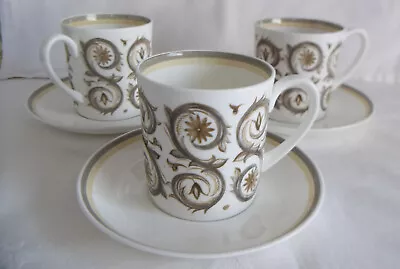 Buy Venetia - Susie Cooper Wedgwood Group - Fine Bone China 3x Coffee Cans & Saucers • 8.95£