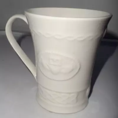 Buy Beleek Ireland  Claddagh Parian China Cream 10cm Conical Mug • 12.99£