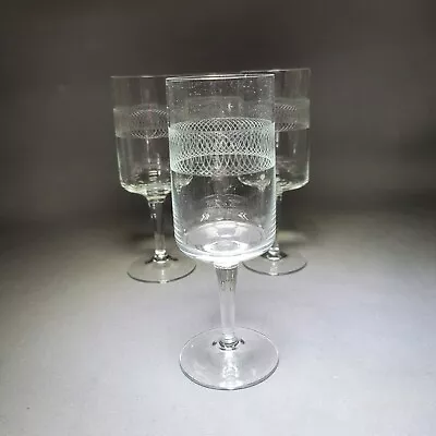 Buy 6x Edwardian Circle Etched Liqueur Champagne Glasses  Art Deco 50ml 5  Tall • 24.90£