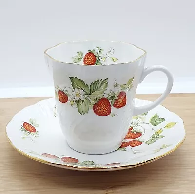 Buy Pretty Queen's Virginia Strawberry Cup & Saucer Set Rosina Fine Bone China • 10.99£