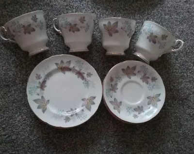 Buy Paragon Fine Bone China Enchantment Four Cups, Saucers And Plates • 16£