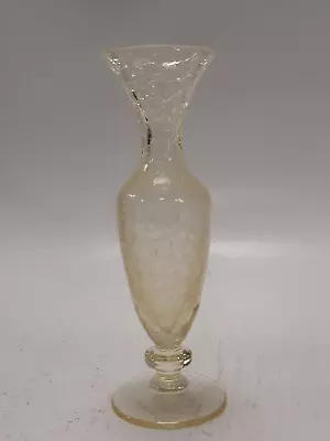 Buy Vintage Crackled Glass Vase Tulip Bud Elegant Decorative Piece - Home Décor 7.5  • 4.99£