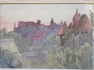 Buy Antique XIX C Original John Ruskin Style Watercolour Painting Mallorca Unsigned • 119.99£