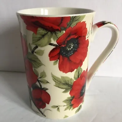 Buy Kent Pottery Red Poppy Coffee Mug Tea Cup 4.5” Bloom Collection 10 Oz Porcelain • 12.09£