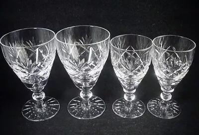 Buy 4 X Webb Corbett Crystal Tutbury Castle Wine 4.5 H & Sherry 4 H Glasses • 14.99£