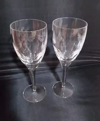 Buy Two Waterford Crystal John Rocha Imprint Large Wine Glasses Goblets 9 7/8  • 59.99£