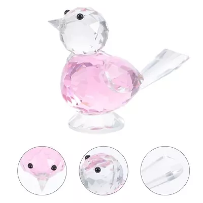 Buy Crystal Bird Ornaments Table Decorations Small Toys Mini • 9.35£