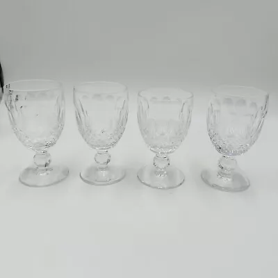 Buy Vintage Waterford Crystal Colleen Short Stem Wine 3 Oz Set 4 Wine Glasses 5in • 149.11£