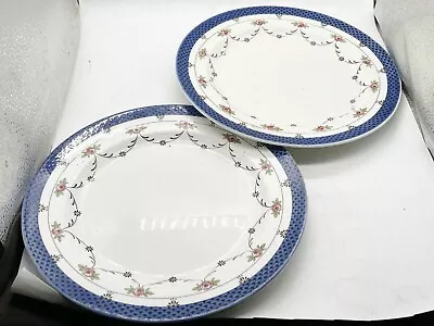 Buy Vintage Pair Of Royal Doulton Ceramic Pottery Plates Exeter Pattern • 49.99£