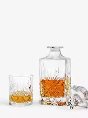 Buy John Lewis Sirius Crystal Glass Whisky Decanter And Tumblers Set, 7 Piece, Clear • 50£