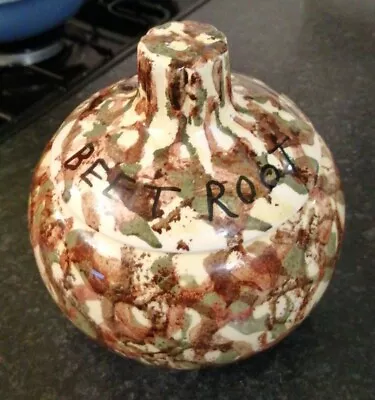 Buy Dragon Pottery Wales Rhayader Lidded Jar Very Nice Condition Green Brown Cream • 13.99£