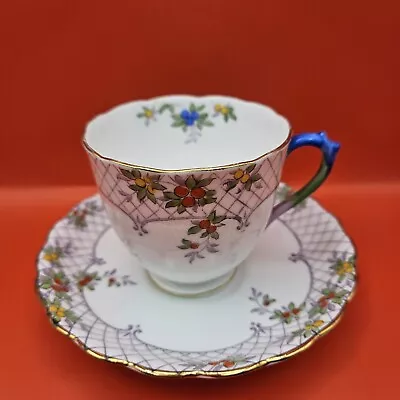 Buy Vintage Art Deco Bone China  Arcadia  Duo - Cup And Saucer By New Chelsea Staffs • 30£