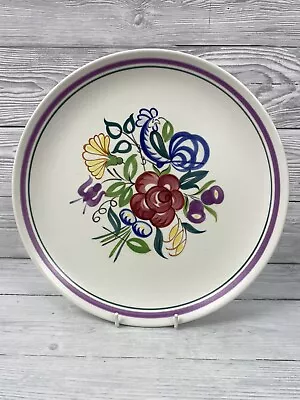 Buy Poole Pottery Traditional Ware Floral Plate 10” Hand Painted Signed VGC PAC • 18£