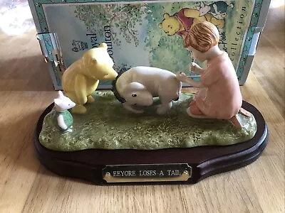 Buy Royal Doulton Winnie The Pooh “eeyore Loses A Tail” Figurine With Plaque • 25£