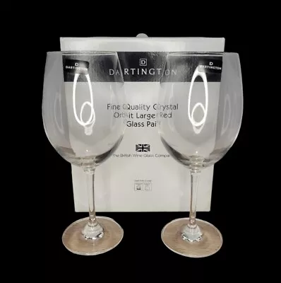 Buy Dartington Fine Quality Crystal Pair Of Large Red Wine Glasses New In Box • 20.54£