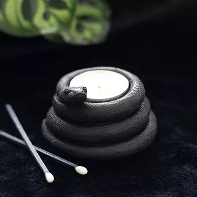Buy Gothic Snake Tealight Candle Holder Black Gothic Home Decor Witchy • 5.39£