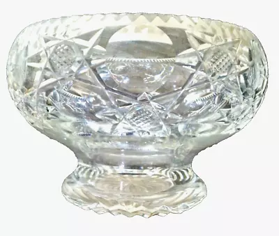 Buy Vintage Rare Design Royal Brierley Crystal Rose Bowl 7  Diameter • 42.50£