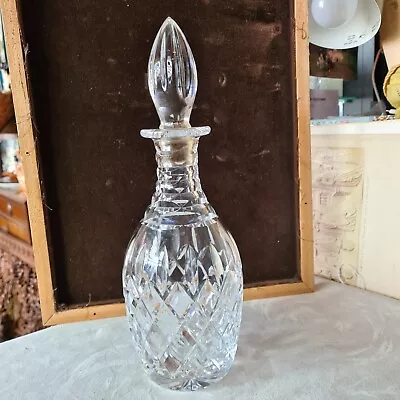 Buy Vintage Cut Glass Crystal Decanter, With Original Stopper • 15£