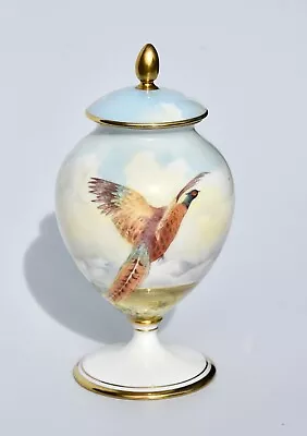 Buy RARE - Minton PHEASANTS Vase And Cover, Hand Painted Signed R Shufflebotham • 203.58£