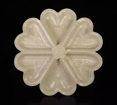Buy Mottahedeh Staffordshire Divided Heart Plate Oyster Plate Cookie Mold • 18.67£