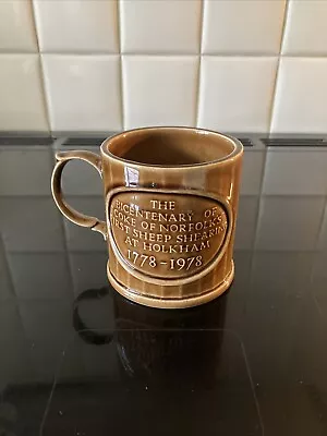 Buy Holkham Pottery Mug The Bicentenary Coke Of Norfolk First Sheep Sheering 1778  • 9£