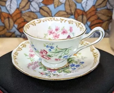 Buy Royal Albert Cup And Saucer Set Floral Pattern Fine Bone England Crown China • 45.55£