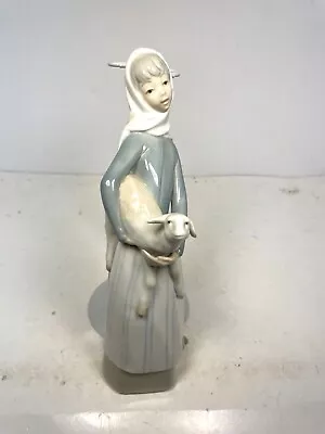 Buy Lladro Girl With Lamb 4584 Figure Retired 1993 • 59.63£