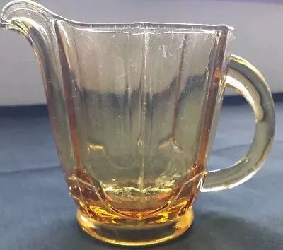 Buy Vintage Retro Style Amber Smoked Colour Footed Cream/milk Jug 8.5x12.5cm Nr1 • 12.50£